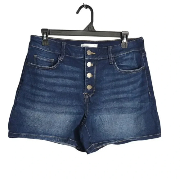 Nine West Pants - Nine West Blue Denim Womens Jean Shorts Button Flyy